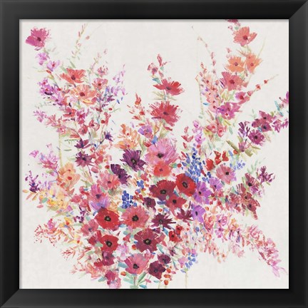 Framed Flowers on a Vine I Print