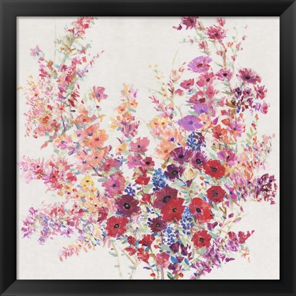 Framed Flowers on a Vine II Print