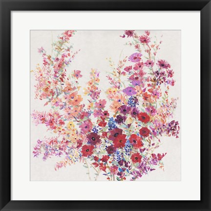 Framed Flowers on a Vine II Print