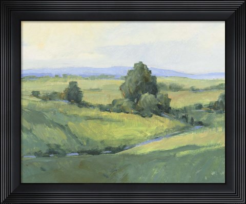 Framed Rolling Green Hills I Print