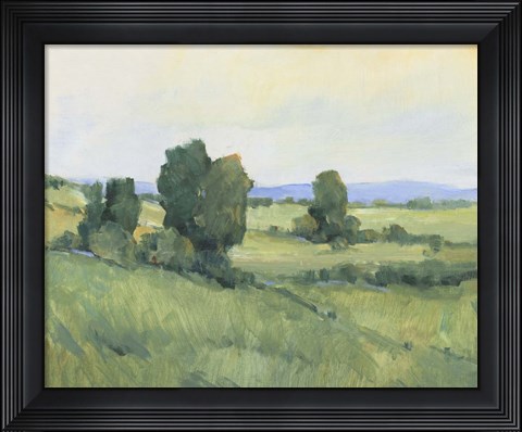 Framed Rolling Green Hills II Print