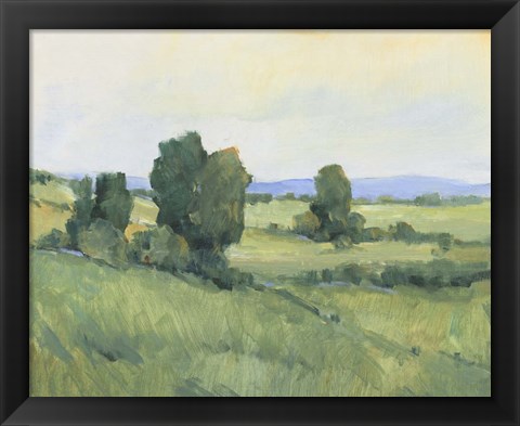 Framed Rolling Green Hills II Print