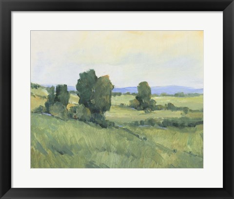 Framed Rolling Green Hills II Print