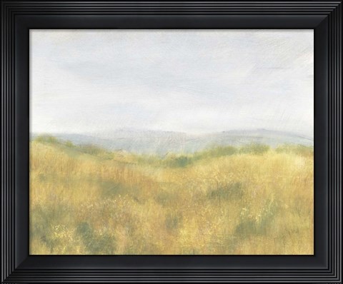 Framed Wheat Fields I Print