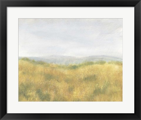 Framed Wheat Fields I Print