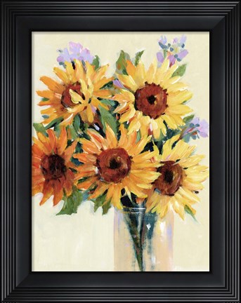 Framed Fresh Cut Flowers I Print