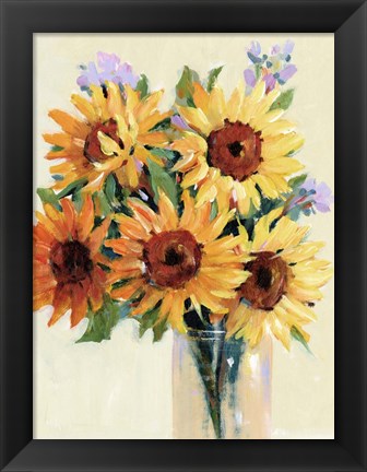 Framed Fresh Cut Flowers I Print