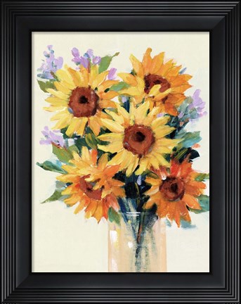 Framed Fresh Cut Flowers II Print