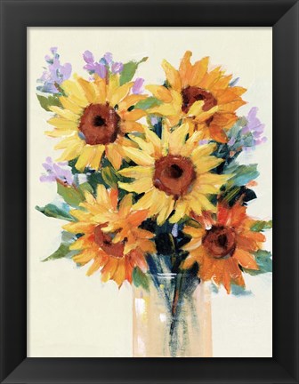 Framed Fresh Cut Flowers II Print