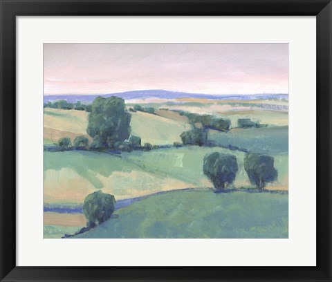 Framed Rolling Countryside I Print