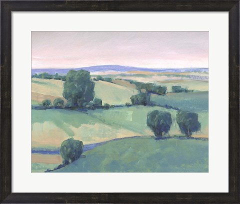 Framed Rolling Countryside I Print