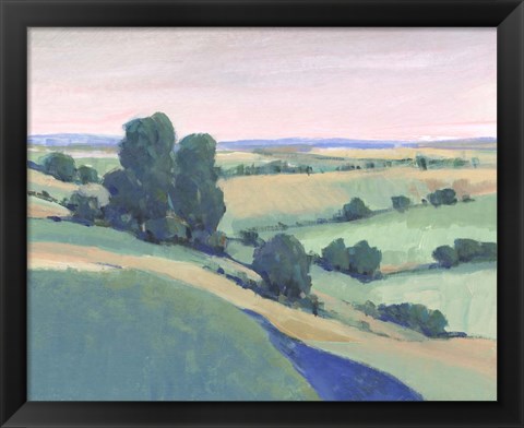 Framed Rolling Countryside II Print