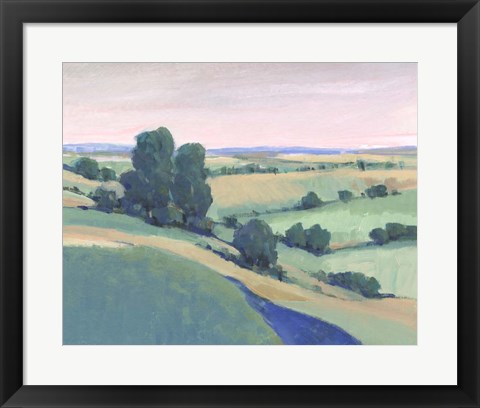 Framed Rolling Countryside II Print