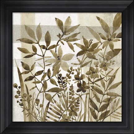 Framed Neutral Garden II Print