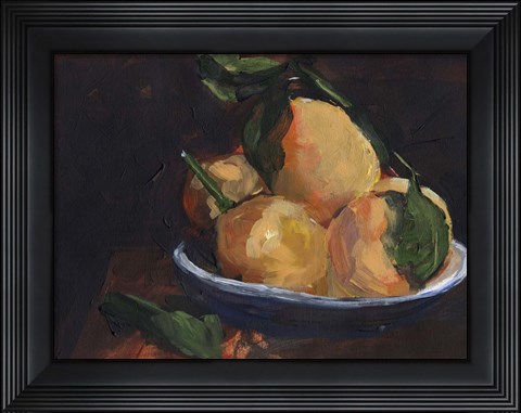 Framed Fruit Plate I Print