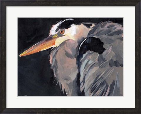 Framed Great Heron II Print