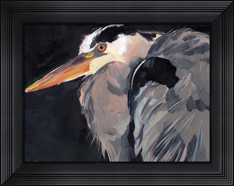 Framed Great Heron II Print