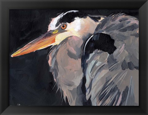 Framed Great Heron II Print