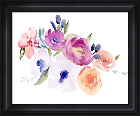 Framed Watercolor Anemone II Print