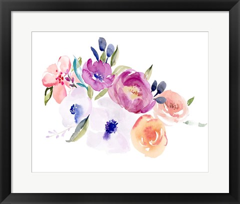 Framed Watercolor Anemone II Print