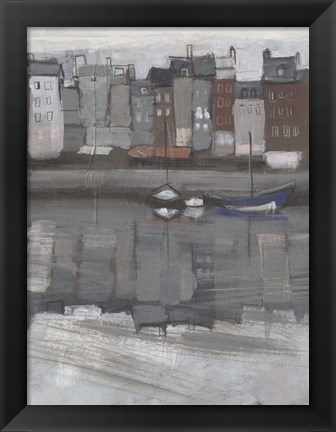 Framed Fishing Village I Print