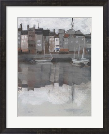 Framed Fishing Village II Print