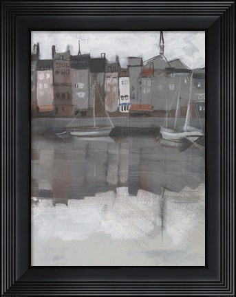 Framed Fishing Village II Print