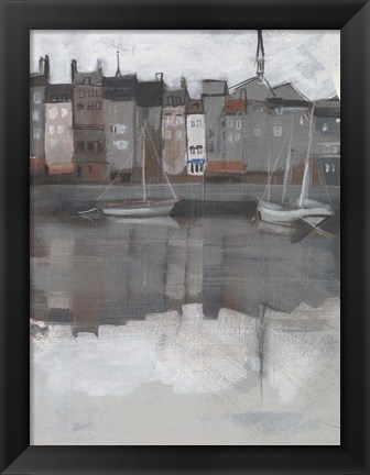 Framed Fishing Village II Print