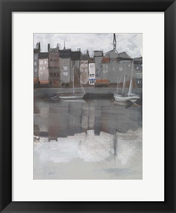 Framed Fishing Village II Print