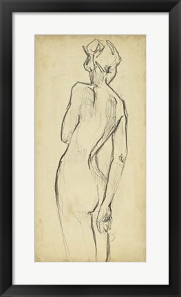 Framed Full Figure Lines II Print