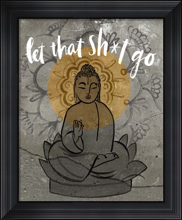 Framed Let It Go I Print