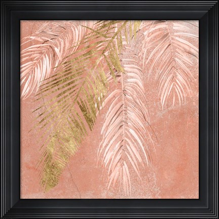 Framed Golden Palms I Print