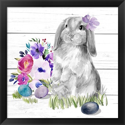 Framed Bright Easter Bouquet II Print