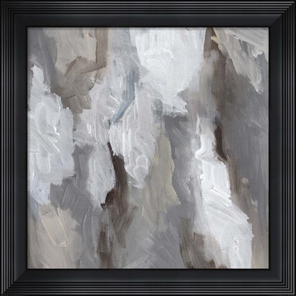 Framed Cloudy Shapes I Print