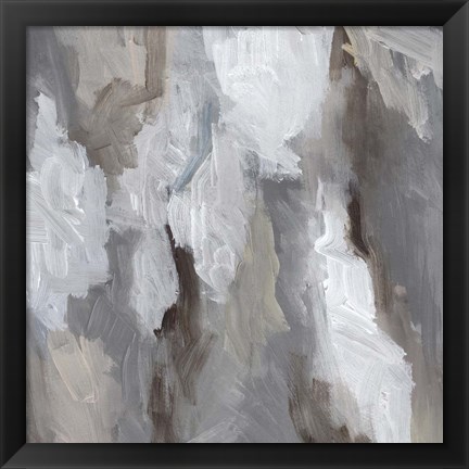Framed Cloudy Shapes I Print