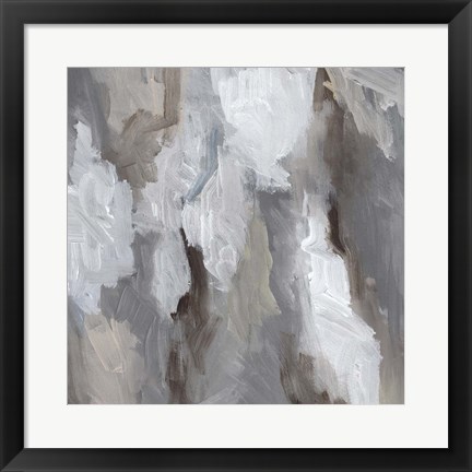 Framed Cloudy Shapes I Print