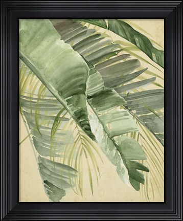 Framed Banana Palms I Print