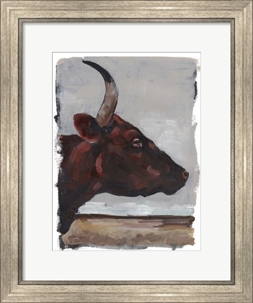 Framed Cattle View II Print