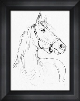Framed Bridle Portraits II Print