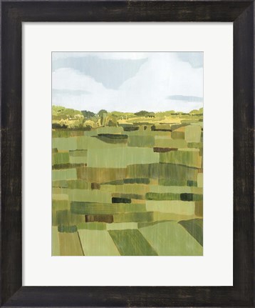 Framed Woven Pasture I Print