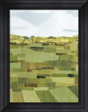 Framed Woven Pasture I Print