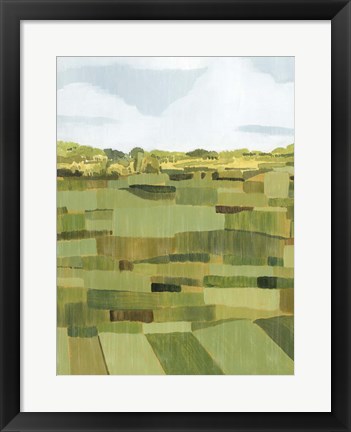 Framed Woven Pasture I Print