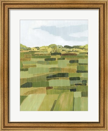 Framed Woven Pasture II Print