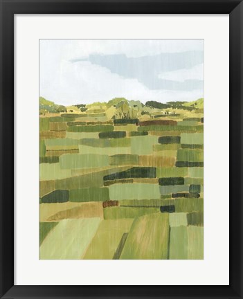 Framed Woven Pasture II Print