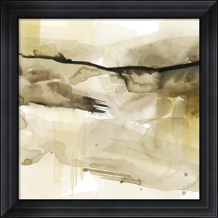Framed Gold &amp; Chocolate I Print