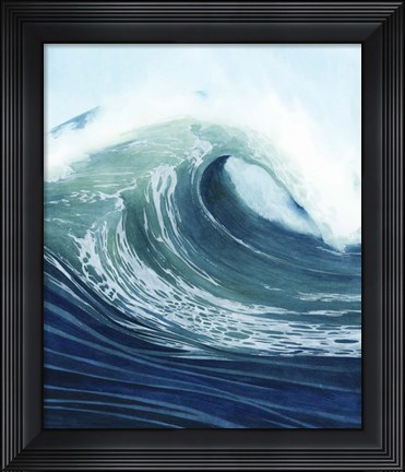 Framed Sea Foam I Print