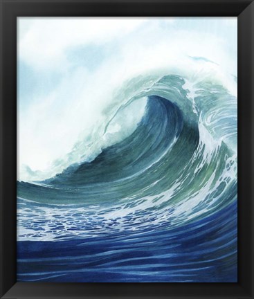 Framed Sea Foam II Print