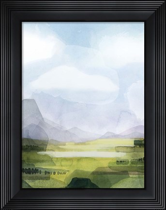 Framed Verdant Vale I Print