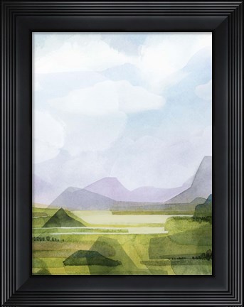 Framed Verdant Vale II Print