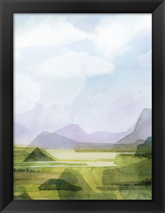 Framed Verdant Vale II Print